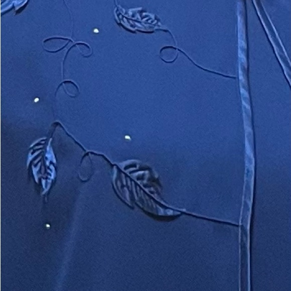 Che Studio Royal Blue Dress tier embellished Dressy Formal sz 16  Church NWT - Picture 9 of 12